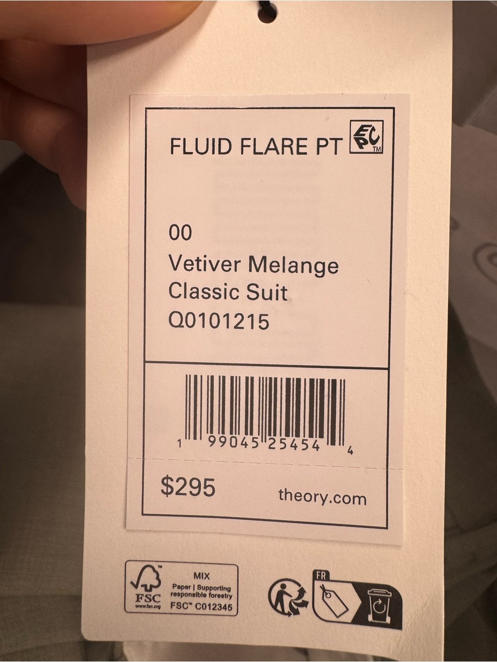Theory Fluid Flare Pant - Picture 2 of 4